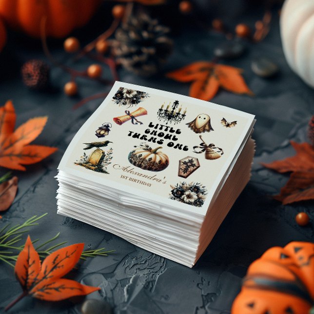 Servilleta De Papel Primer cumpleaños de Little Ghoul (Subido por el creador)