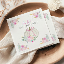 Primer cumpleaños de pequeños Chicas de calabaza r