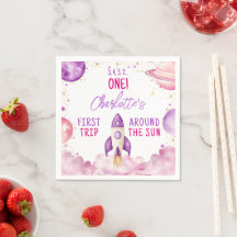 Primer cumpleaños de púrpura en el espacio ultrate