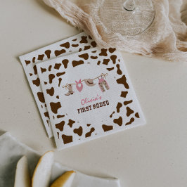 Servilleta De Papel Primer cumpleaños de Rodeo Western Cowboy