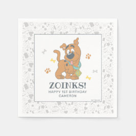 Servilleta De Papel Primer cumpleaños de Scooby-Doo