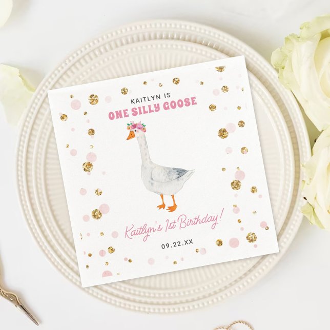 Servilleta De Papel Primer cumpleaños de un Chica de una mugre (Subido por el creador)