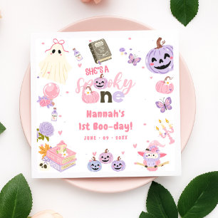 Servilleta De Papel Primer cumpleaños de un fantasma de Halloween con 