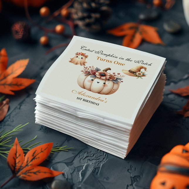 Servilleta De Papel Primer cumpleaños del Boho Rainbow Spooky (Subido por el creador)