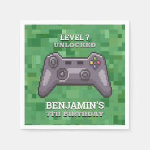 Servilleta De Papel Primer cumpleaños del controlador de videojuegos