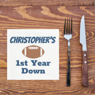 Servilleta De Papel Primer cumpleaños del fútbol