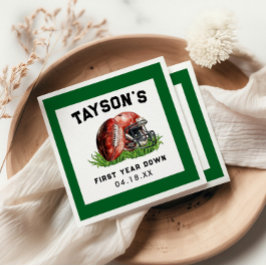 Servilleta De Papel Primer cumpleaños del fútbol al primer año