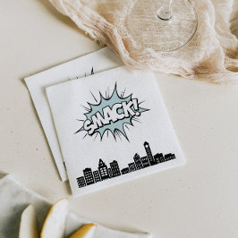 Servilleta De Papel Primer cumpleaños del libro de historietas Superhé