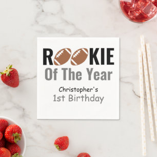 Servilleta De Papel Primer cumpleaños del Rookie Football