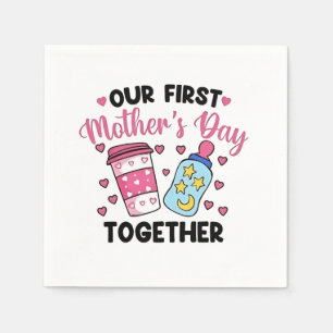 Servilleta De Papel Primer Día de la Madre Juntos Matrimonio de Pareja