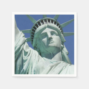 Servilleta De Papel Primer plano del busto de la Estatua de la Liberta