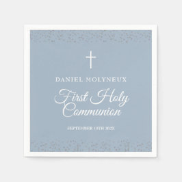Servilleta De Papel Primer Stardust de la Santa Comunión Dusty Blue Si