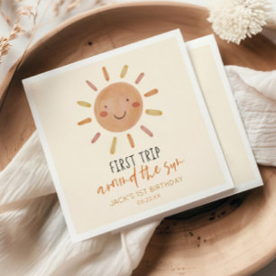 Servilleta De Papel Primer viaje alrededor de la fiesta del primer cum