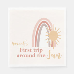 Servilleta De Papel Primer viaje alrededor del arcoiris de Sun Boho