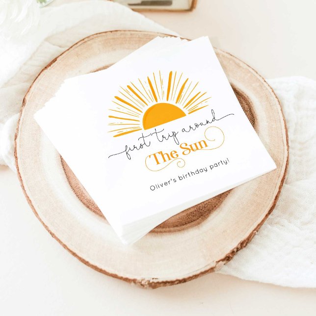 Servilleta De Papel Primer viaje alrededor del sol mínimo cumpleaños (Subido por el creador)
