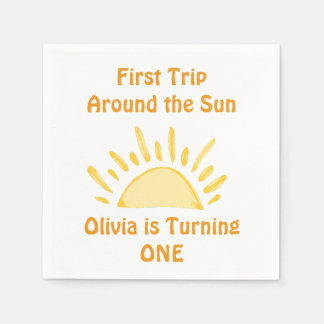 Servilleta De Papel Primer viaje en tonos pastel por la fiesta del cum