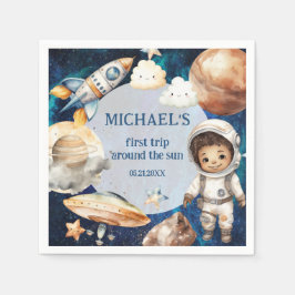 Servilleta De Papel Primer viaje por el sol en torno a la foto del pri