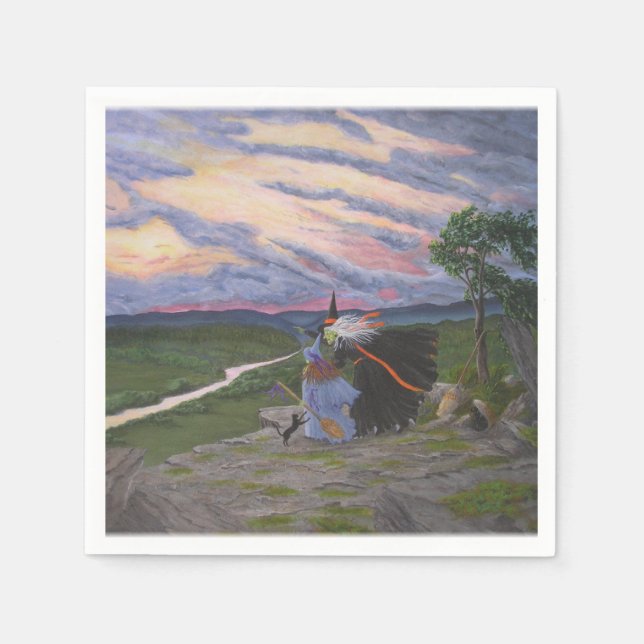 Servilleta De Papel "¡Primer vuelo!" (Anverso)