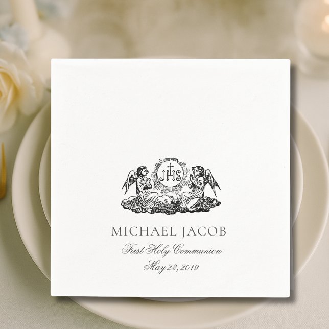 Servilleta De Papel Primera Eucaristía de la Comunión Católica (Subido por el creador)