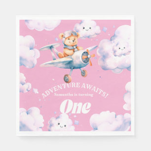 Servilleta De Papel Primera expedición de cumpleaños de Teddy