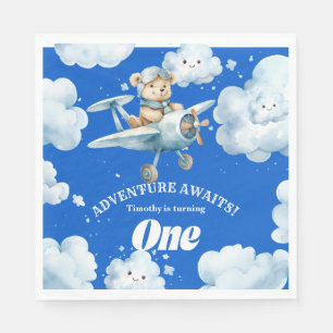 Servilleta De Papel Primera expedición de cumpleaños de Teddy
