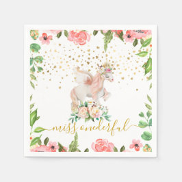 Servilleta De Papel Primera fecha de nacimiento de Miss Onemaravilloso