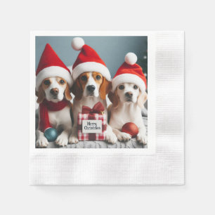 SERVILLETA DE PAPEL PRIMERA FERIA DE NAVIDAD DE PERRO