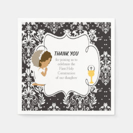 Servilleta De Papel Primera munición de Damasco negro afroamericano