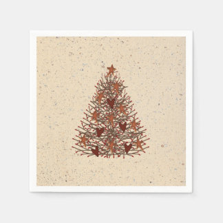 Servilleta De Papel Primitivas toallas de papel de árbol de Navidad