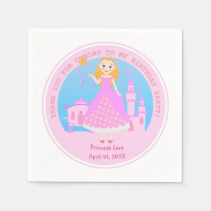 Servilleta De Papel Princesa de cuento de hadas en Fiesta de nacer ros