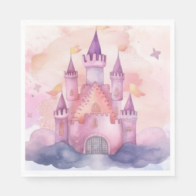 Servilleta De Papel princesa de cumpleaños (Anverso)