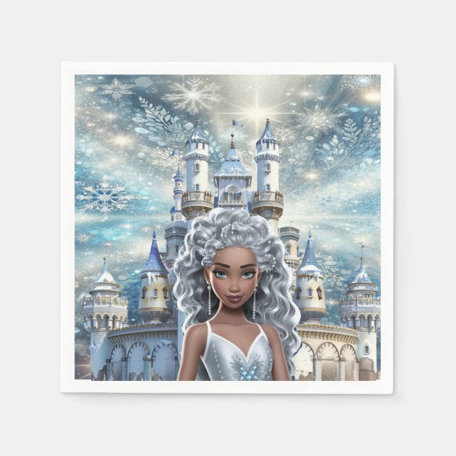 Servilleta De Papel Princesa de Hielo (Anverso)