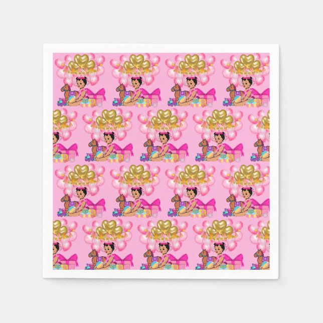 Servilleta De Papel Princesa de rosa (Anverso)