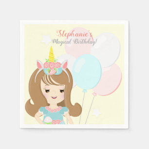 Servilleta De Papel Princesa de Unicorn