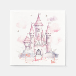 Servilleta De Papel Princesa del Reino del Castillo Primer Fiesta de C