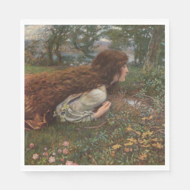 Servilleta De Papel Princesa fuera de la escuela (por E.R. Hughes) (Anverso)