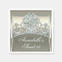 Princesa Platino Marfil Tiara Fiesta de Cumpleaños