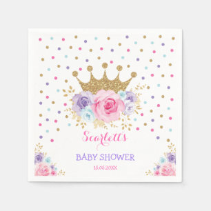 Servilleta De Papel Princesa Real Chica de Baby Shower