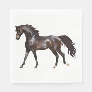 Servilleta De Papel Princesa vaquera de caballo occidental ecuestre