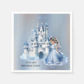 Servilleta De Papel Princesa y Castillo cumplen 3 años