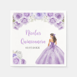 Servilleta De Papel Princesas florales con una polvorienta vestimenta 