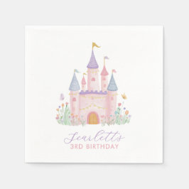Servilleta De Papel Princess Castle Girls Birthday Party