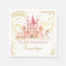 Servilleta De Papel Princess Happy Birthday Paper Napkin