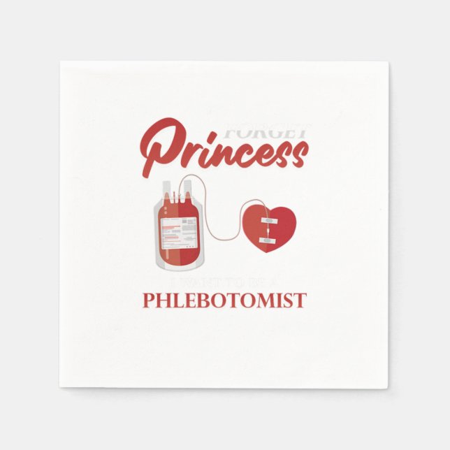 Servilleta De Papel Princess Phlebotomist Phlebotomy Blood Syringe Gif (Anverso)