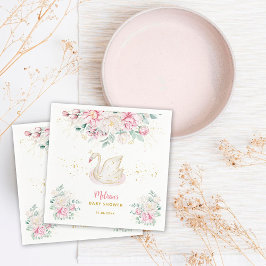 Servilleta De Papel Princess Swan Baby Shower