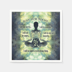 Servilleta De Papel Principios de Reiki - preceptos de Reiki
