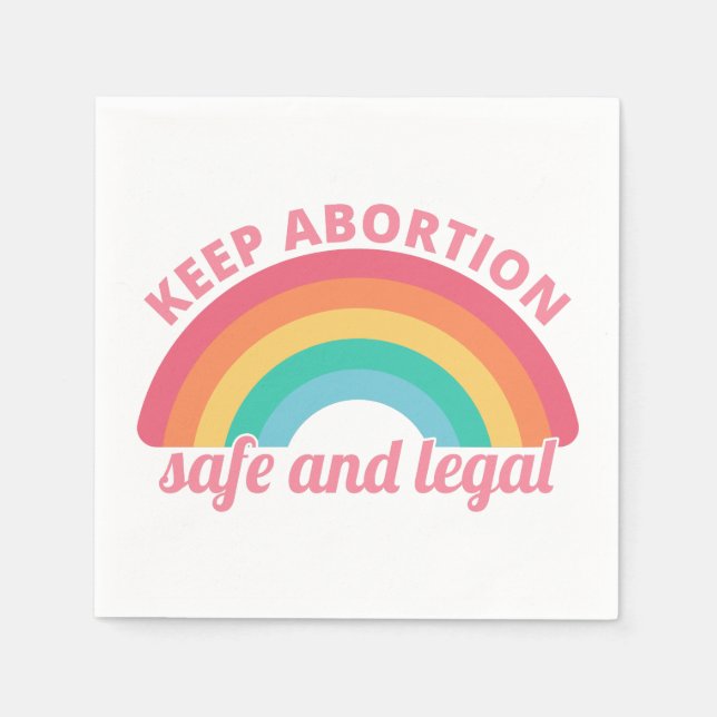 Servilleta De Papel Pro Aborto - Mantener el aborto seguro y legal II (Anverso)