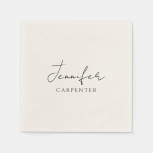 Servilleta De Papel Profesional elegante moderno minimalista añadir no