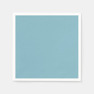 Servilleta De Papel Profesional Minimalista de tonos pastel azul sólid