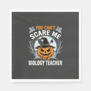 Servilleta De Papel Profesor de Biología de Halloween No Puedes Asusta